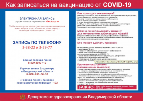 Как записаться на вакцинацию от COVID-19